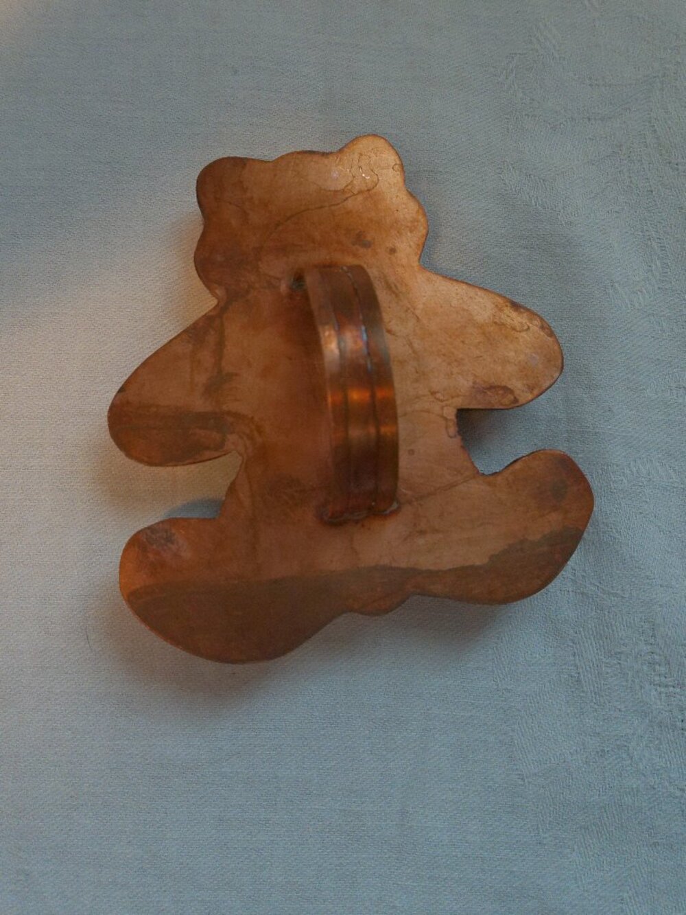 Teddy Bear 4 in Cookie Cutter Solid Brass Handle